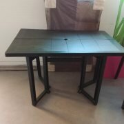 Table pliante Dabaya 105*66cm vert épicéa