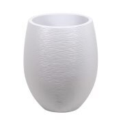 Pot de fleurs en plastique Egg GRAPHIT 53L - Diam 50 cm - Blanc cérusé