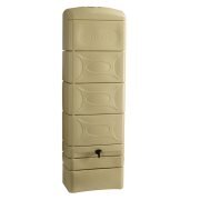 Récupérateur à eau mural deco beige 300 litres + raccord chéneau