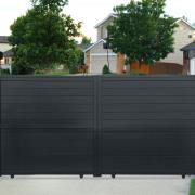 Portail aluminium coulissant 4m x H. 2m Gris Anthracite - MILDURA