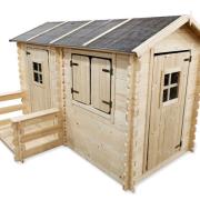 Maisonnette en bois enfant avec seuil d'entrée Camille 