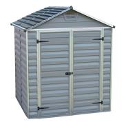 Abri de jardin résine 2,8m² SKYLIGHT 6x5 Gris avec plancher inclus