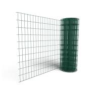 Rouleau grillage soudé 25m x  H. 1,2m Vert - Maille 100x50mm