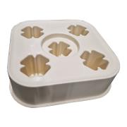 Socle récup eau cubique 1000L beige