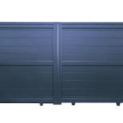 Portail aluminium coulissant 3m x H. 1,6m Gris Anthracite - LEONORA